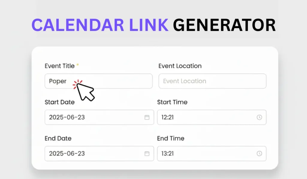 Free Calendar Link Generator: Create Invites for Google, Outlook & Apple