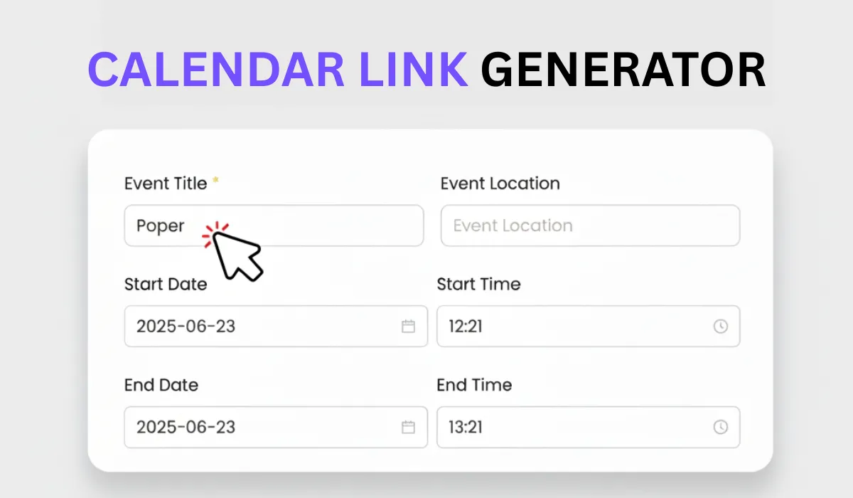 Free Calendar Link Generator